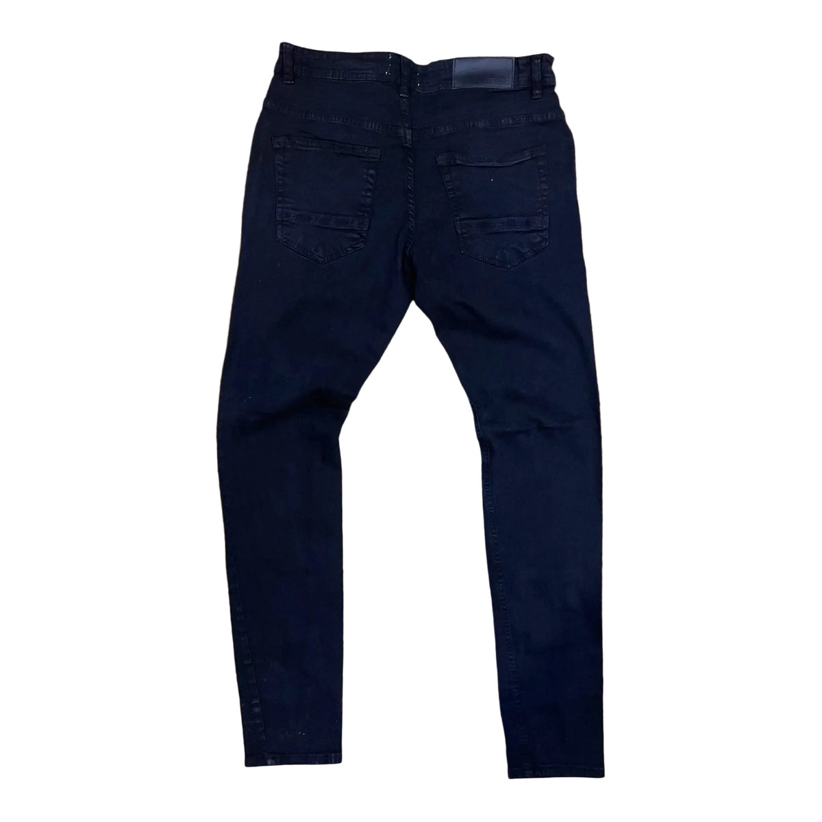 Back view of Arketype Core slim-fit stretch jeans in black