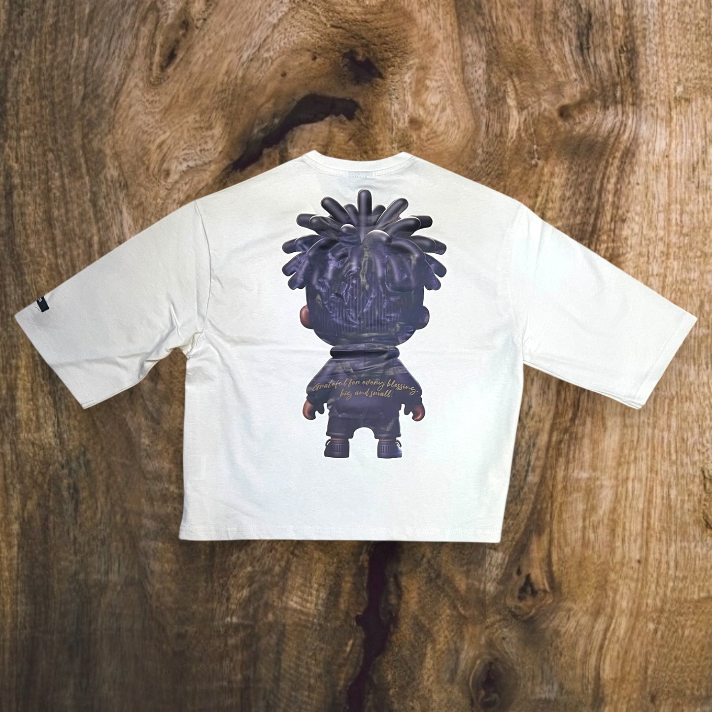 SS5119 - Blessed Graphic Cropped Top T-Shirt