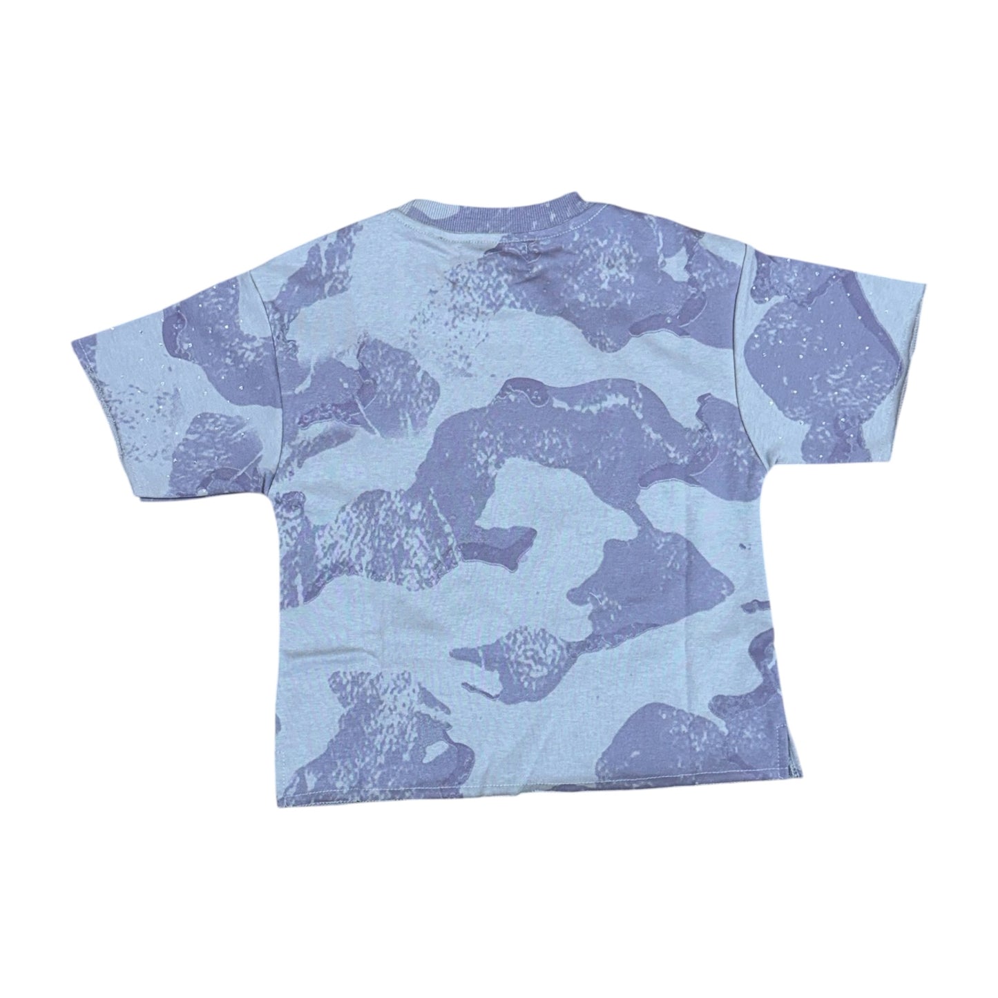 WH-T1639B - Boy's/Kid's Global King with Rhinestones Crop T-Shirt