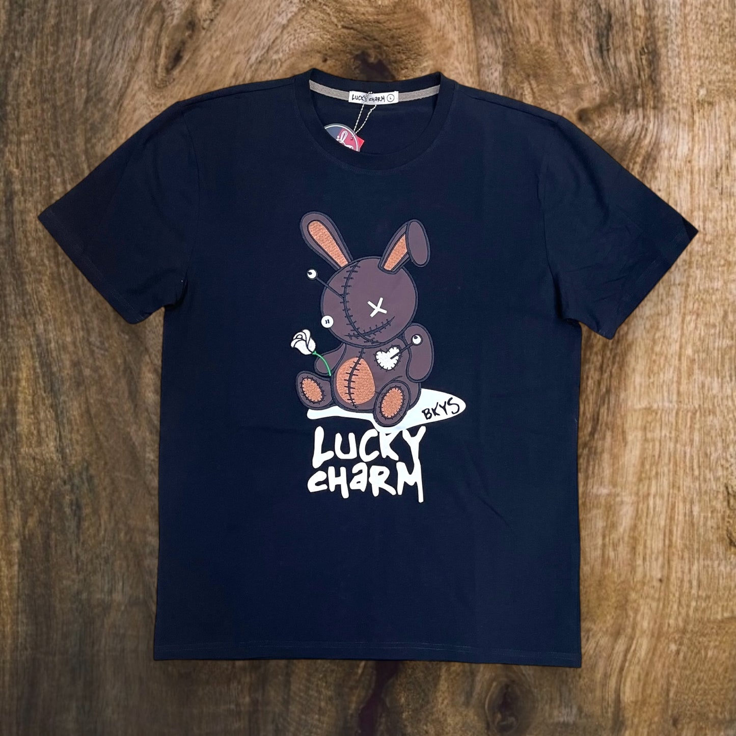 T934 - Lucky Charm Premium Graphic T-Shirt (BLK/Mocha)