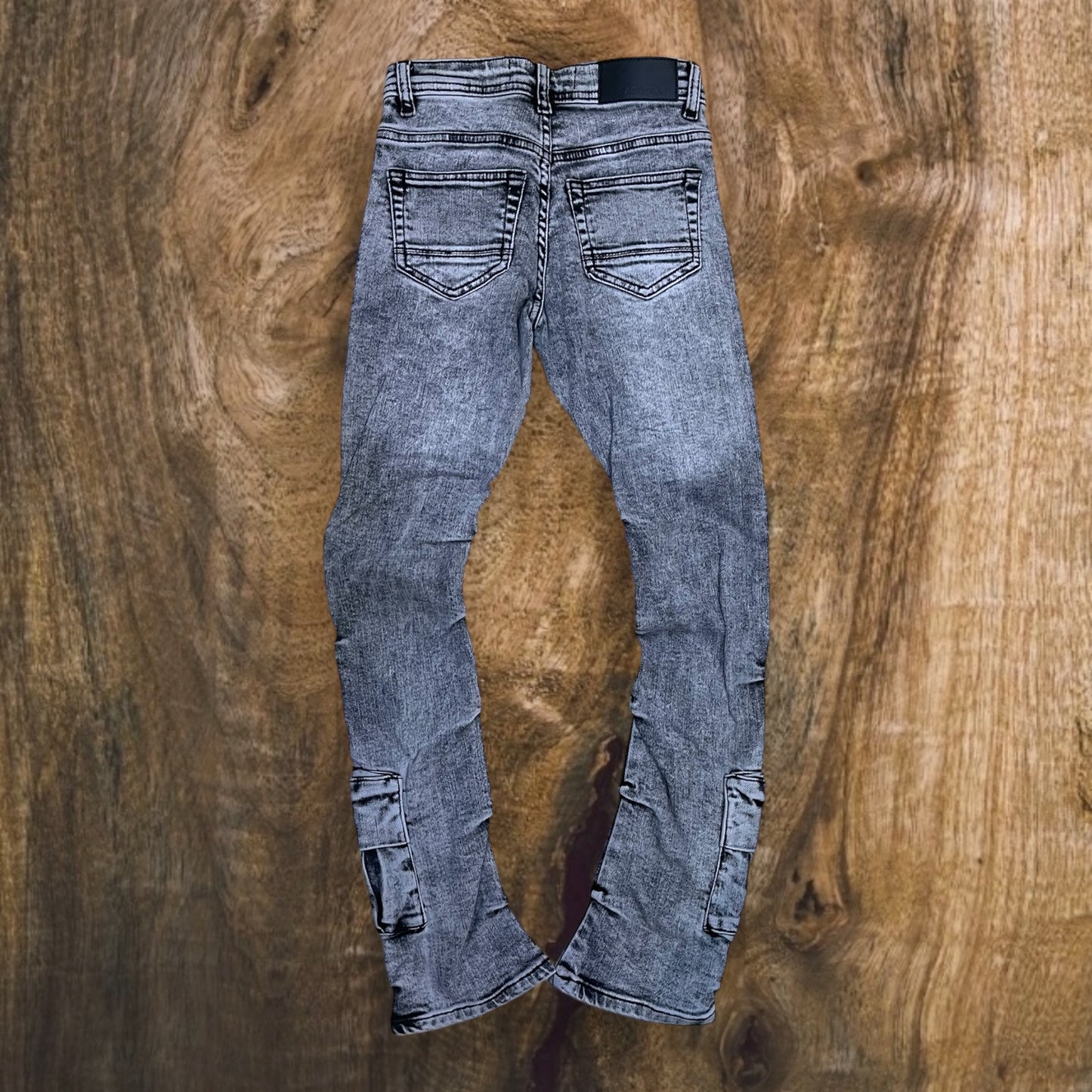 P444K - Boys' 8-18 Timeless Stacked Cargo Pocket Jeans