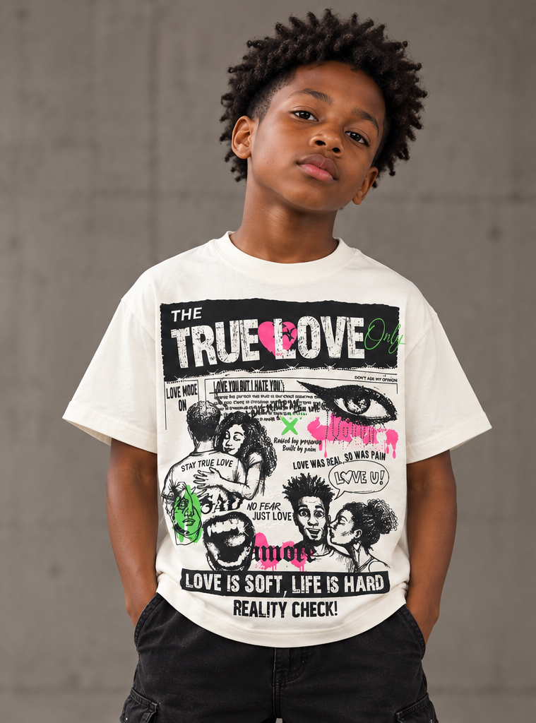 WH-KR614K - Boy's/Kid's True Love with Rhinestones Graphic T-Shirts