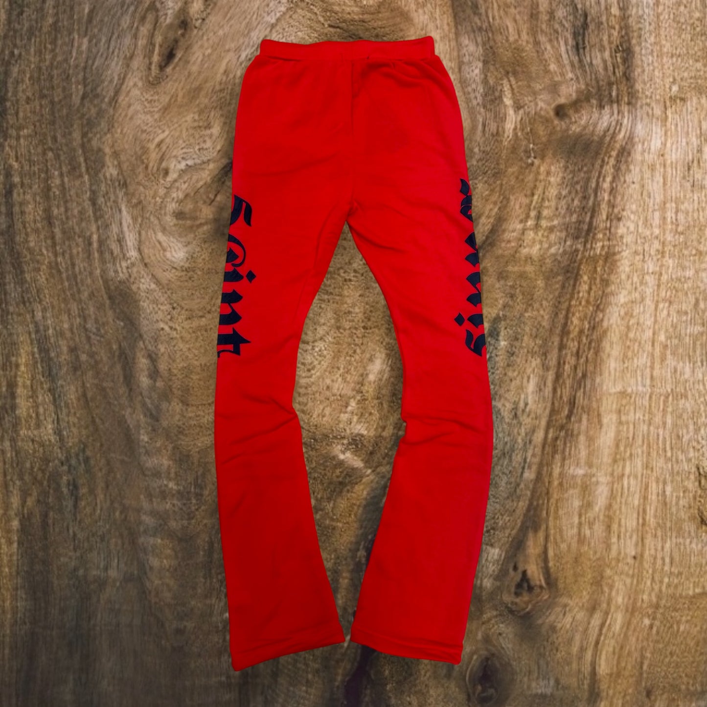 SB3401 - Saint Sinner Puff Print Fleece Stacked Pants