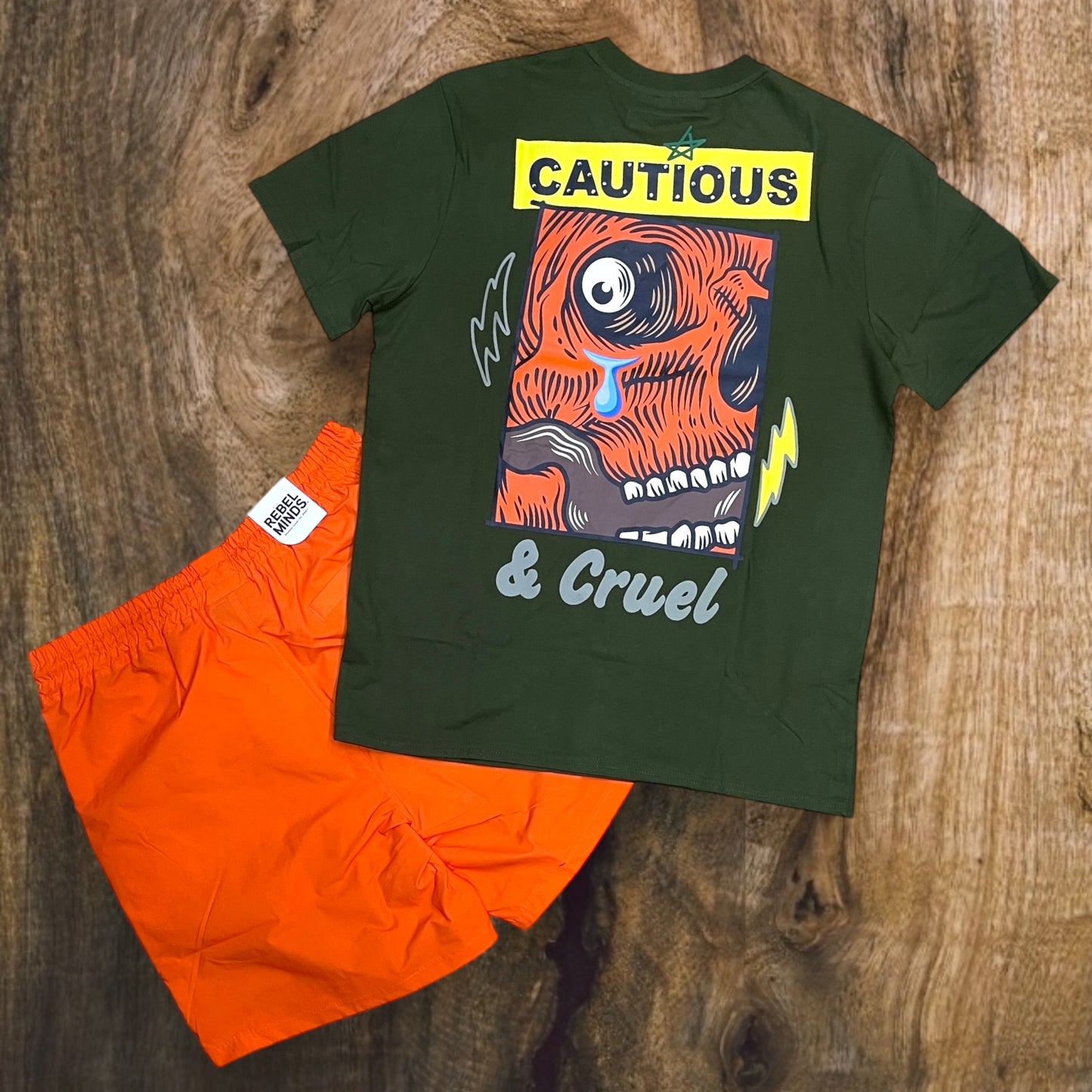 151-115 - Cautious Cruel Shorts SET