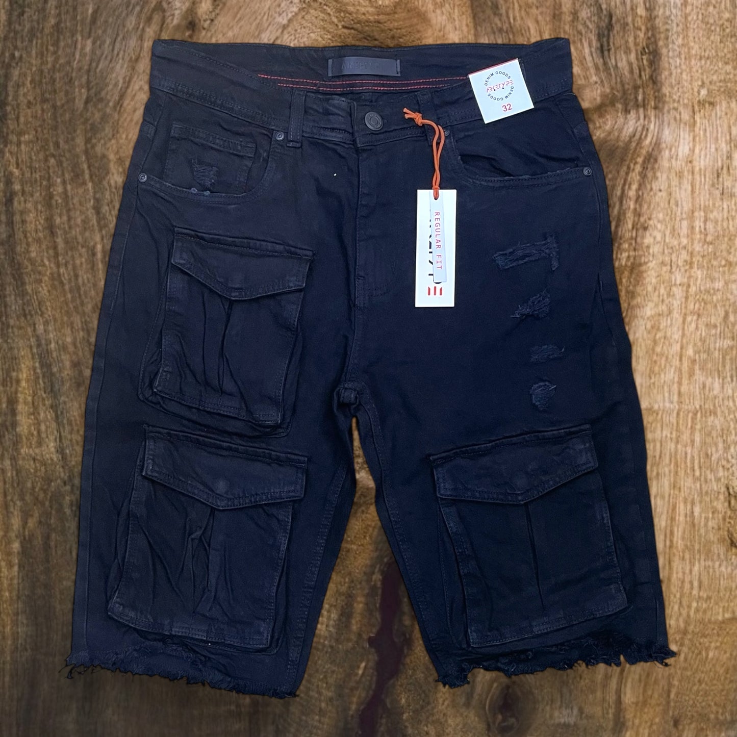 S518 - Multi Pocket Cargo Stretch Shorts