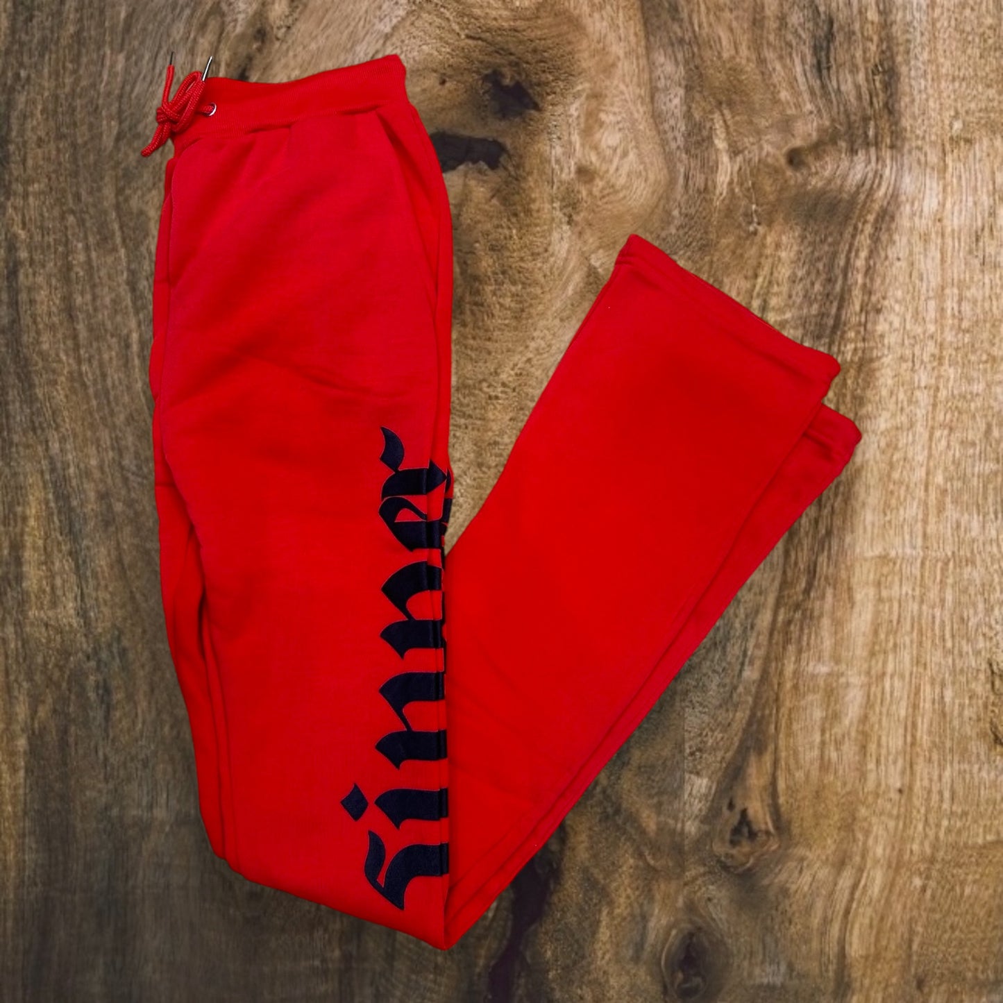 SB3401 - Saint Sinner Puff Print Fleece Stacked Pants