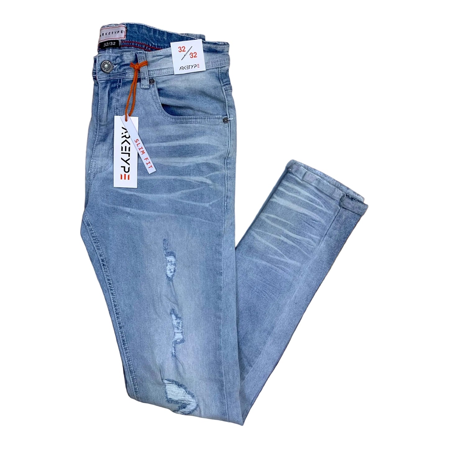 PC03 - Core Ripped Slim-Fit Stretch Jeans