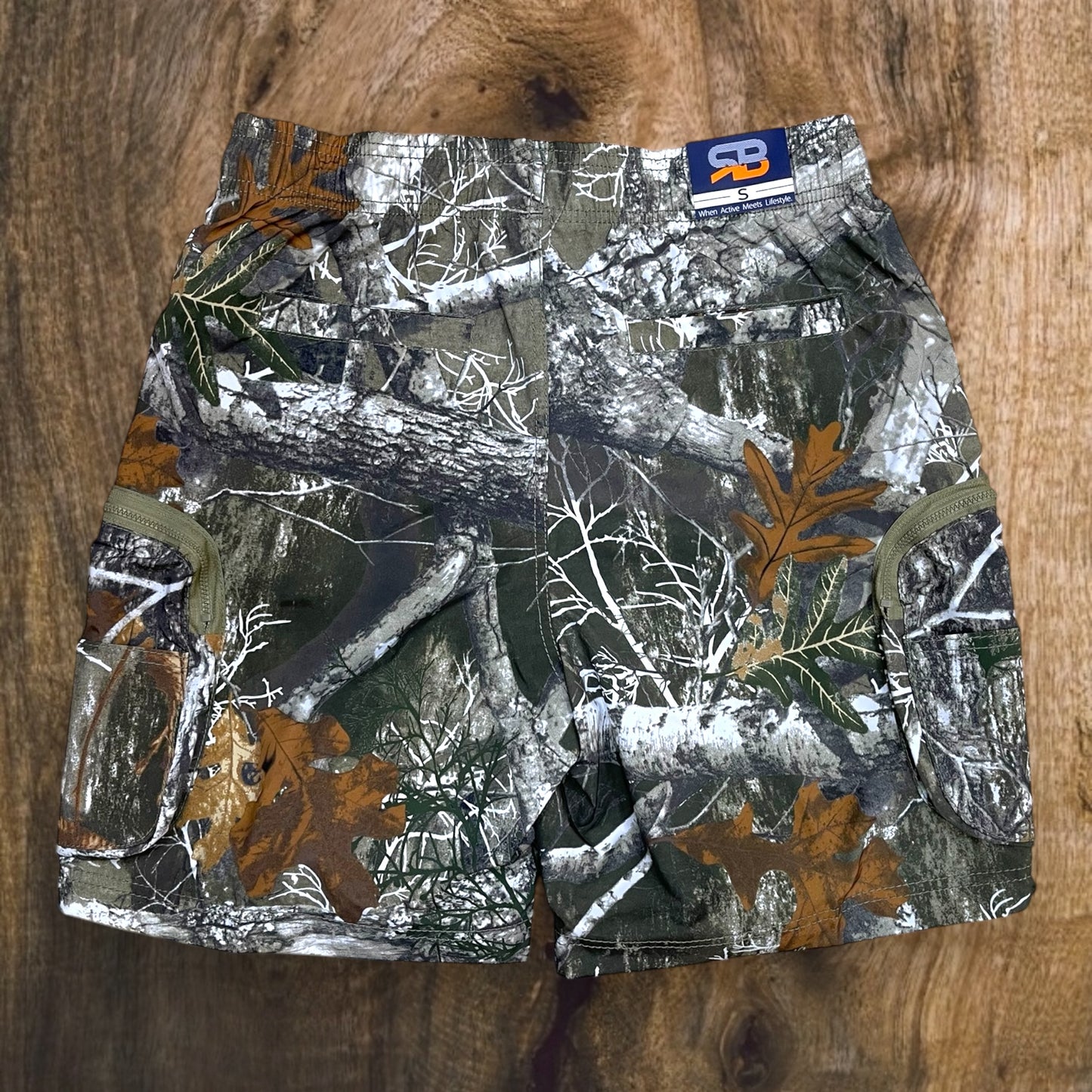 92304 - Men's Nylon Tree Camo Cargo Shorts