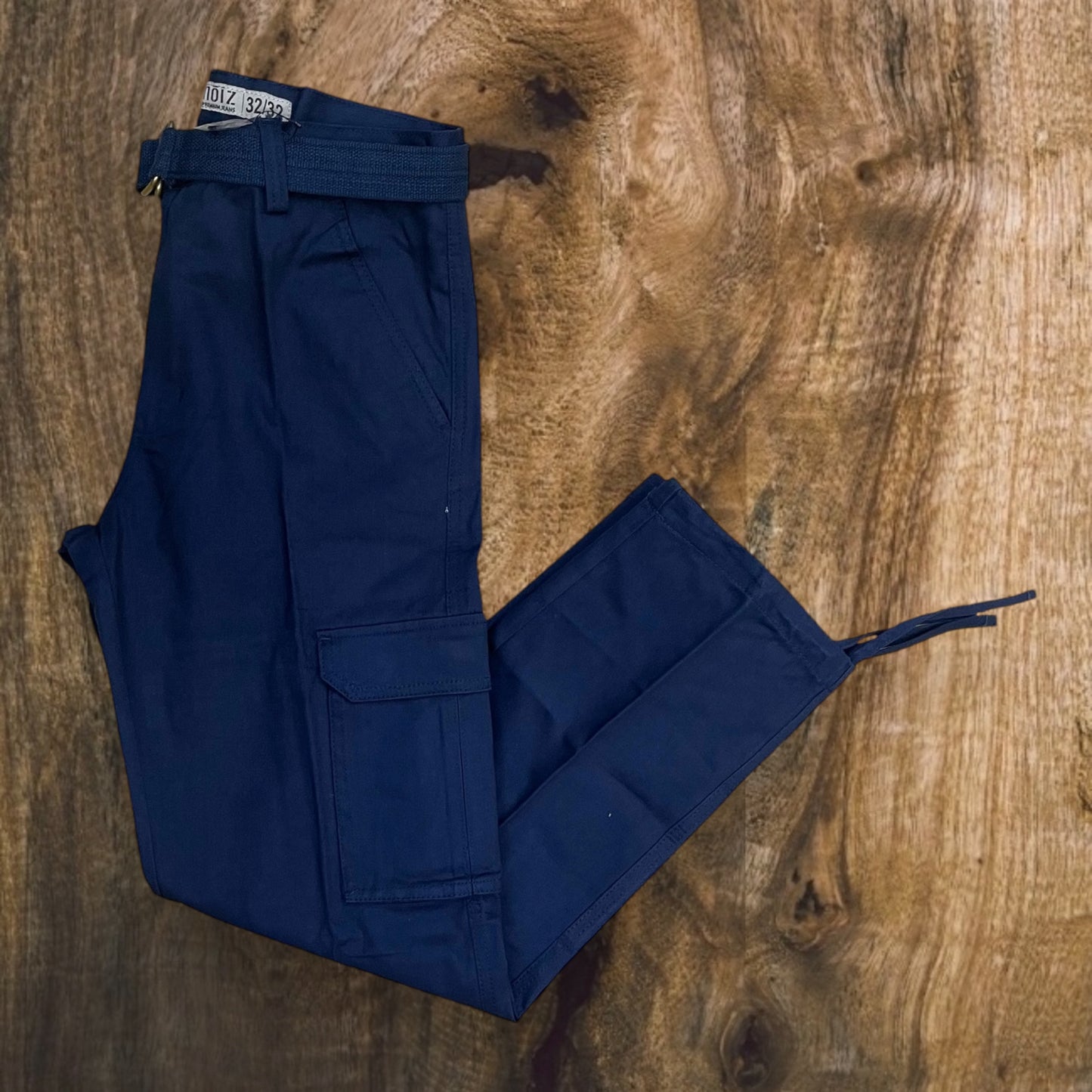 KP610 - Basic Twill Cargo Pocket Straight-Fit Pants
