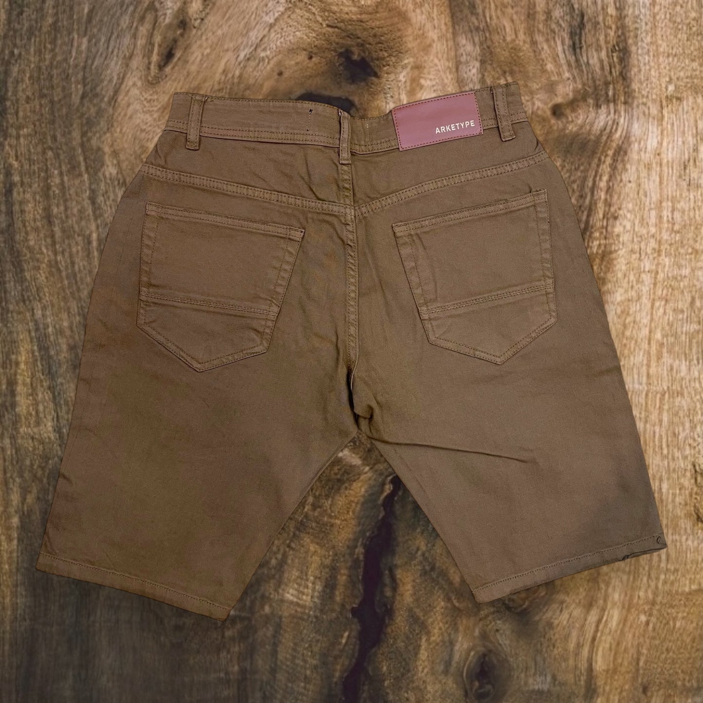 S2202 - Twill Ripped Stretch Shorts