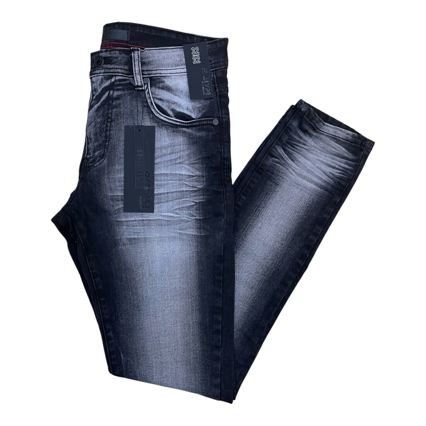 PC05 - Core Washed Clean Look Slim-Fit Stretch Jeans