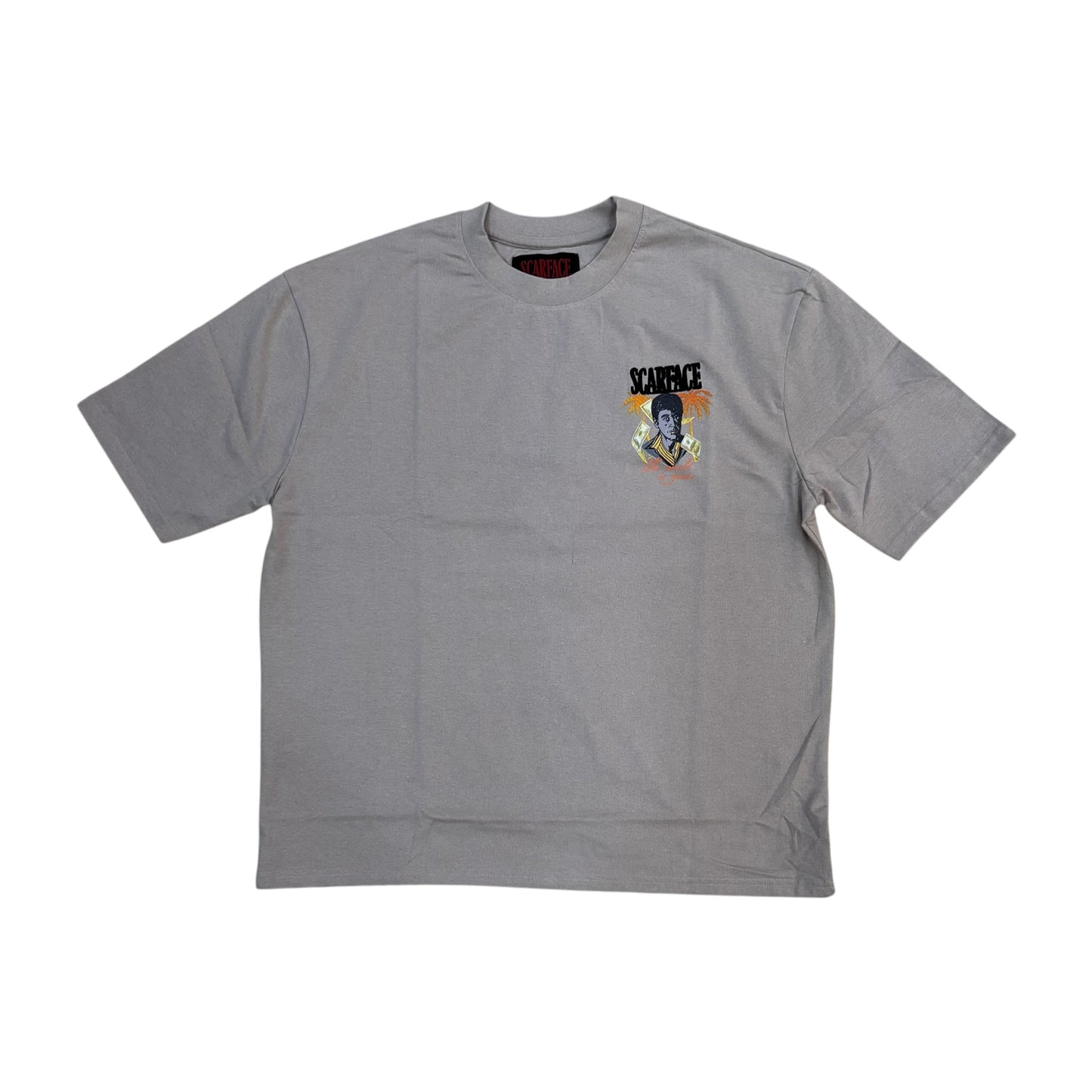 SFS6TM-702 - Scarface Tony Montana Front And Back Print Graphic T-Shirt
