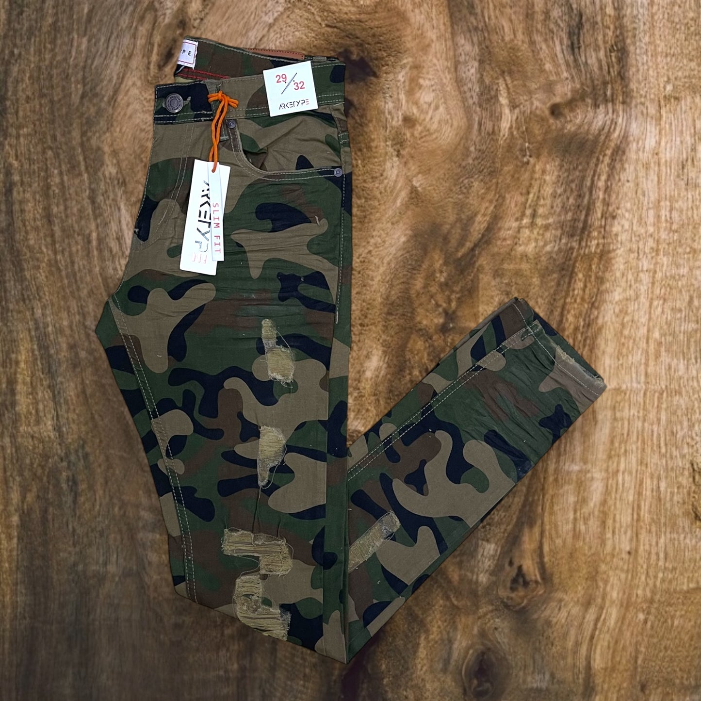 PC03 - Core Ripped Slim-Fit Stretch Jeans