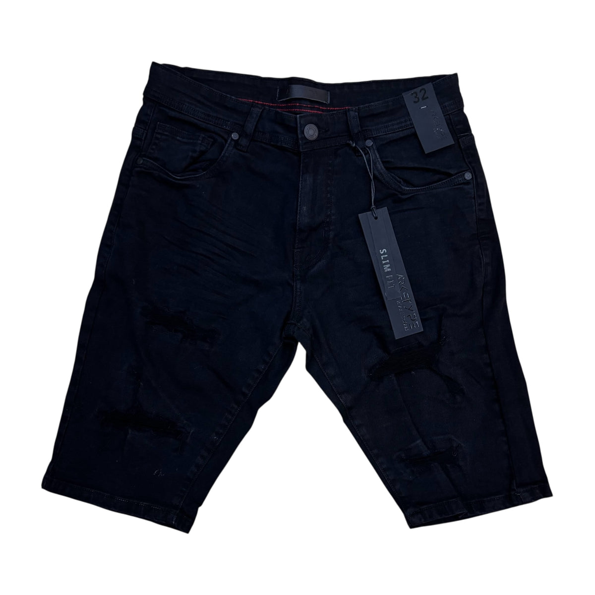 WH-SC02 - Core Twill Ripped Slim-Fit Stretch Shorts