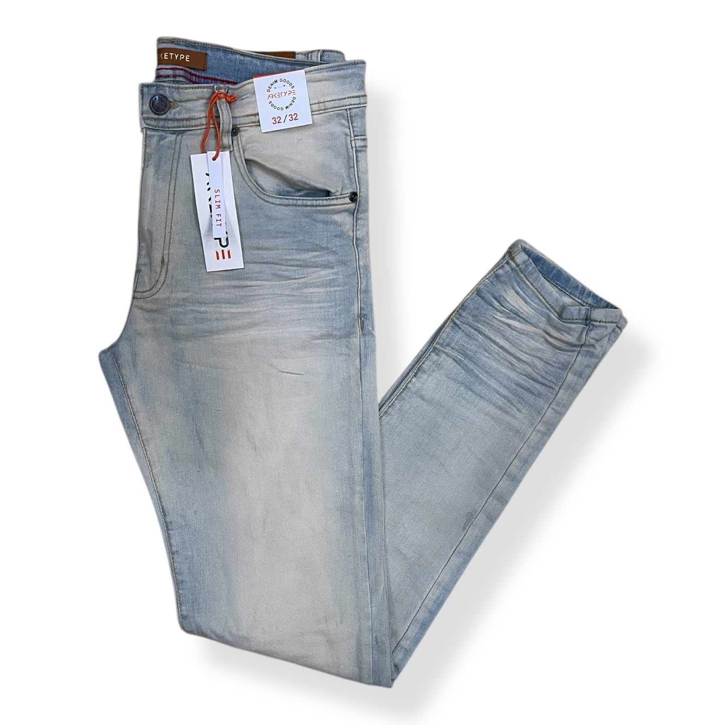 PC05 - Core Washed Clean Look Slim-Fit Stretch Jeans