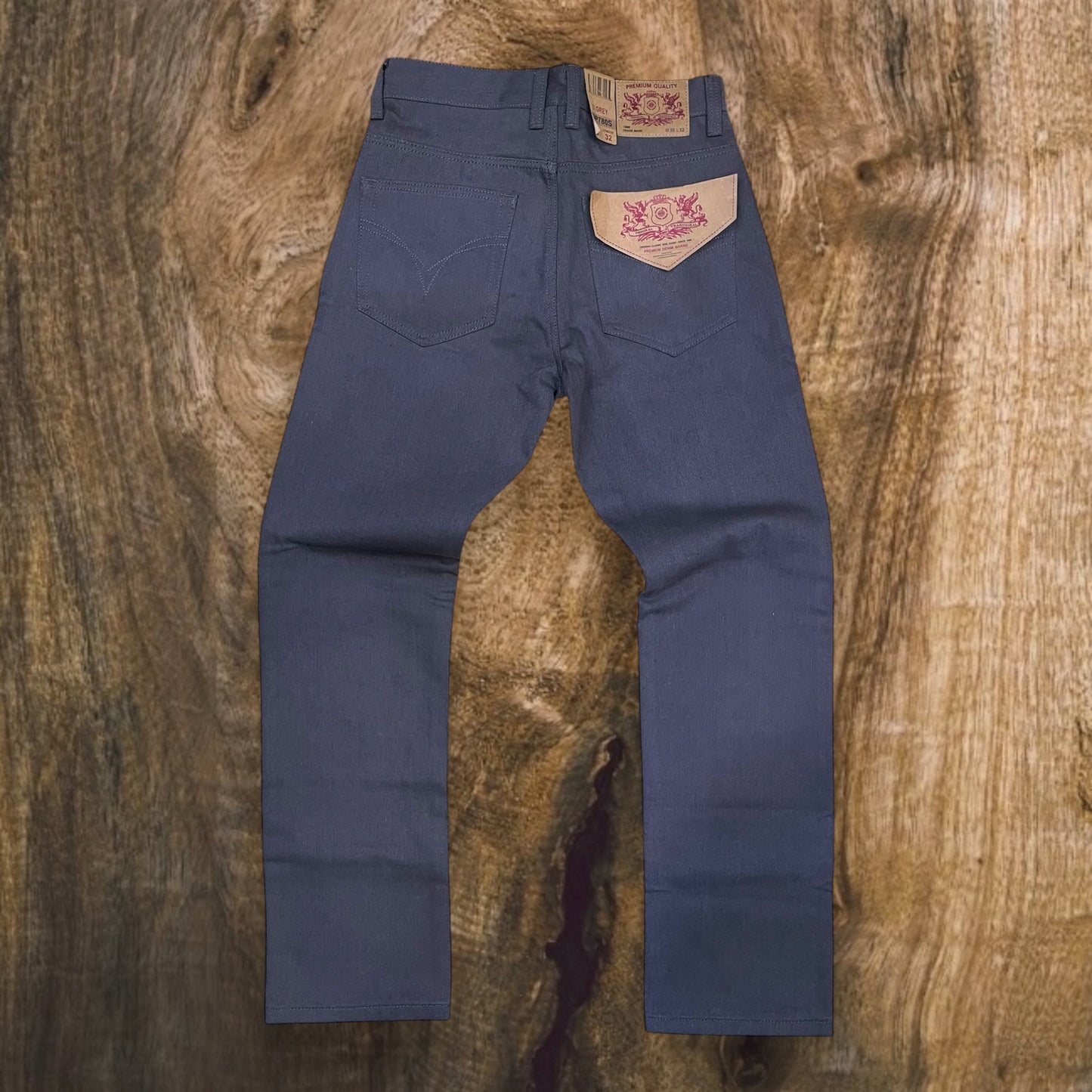 DP780 - Basic color Denim Relaxed-Fit Pants