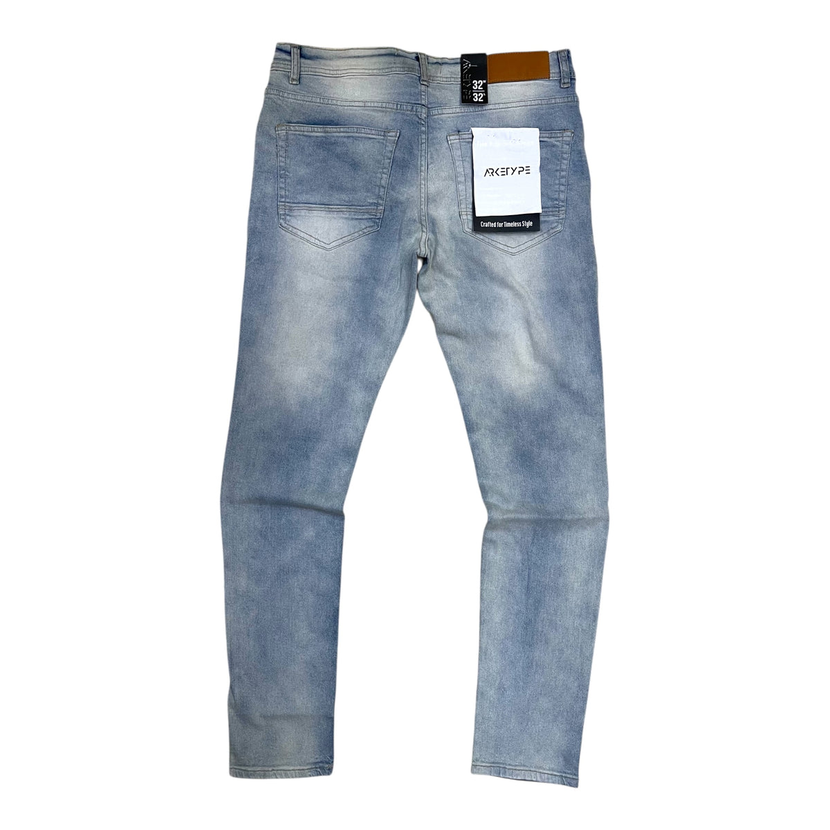 P557 - Rhinestone n Studs Gravity Slim-Fit Stretch Jeans
