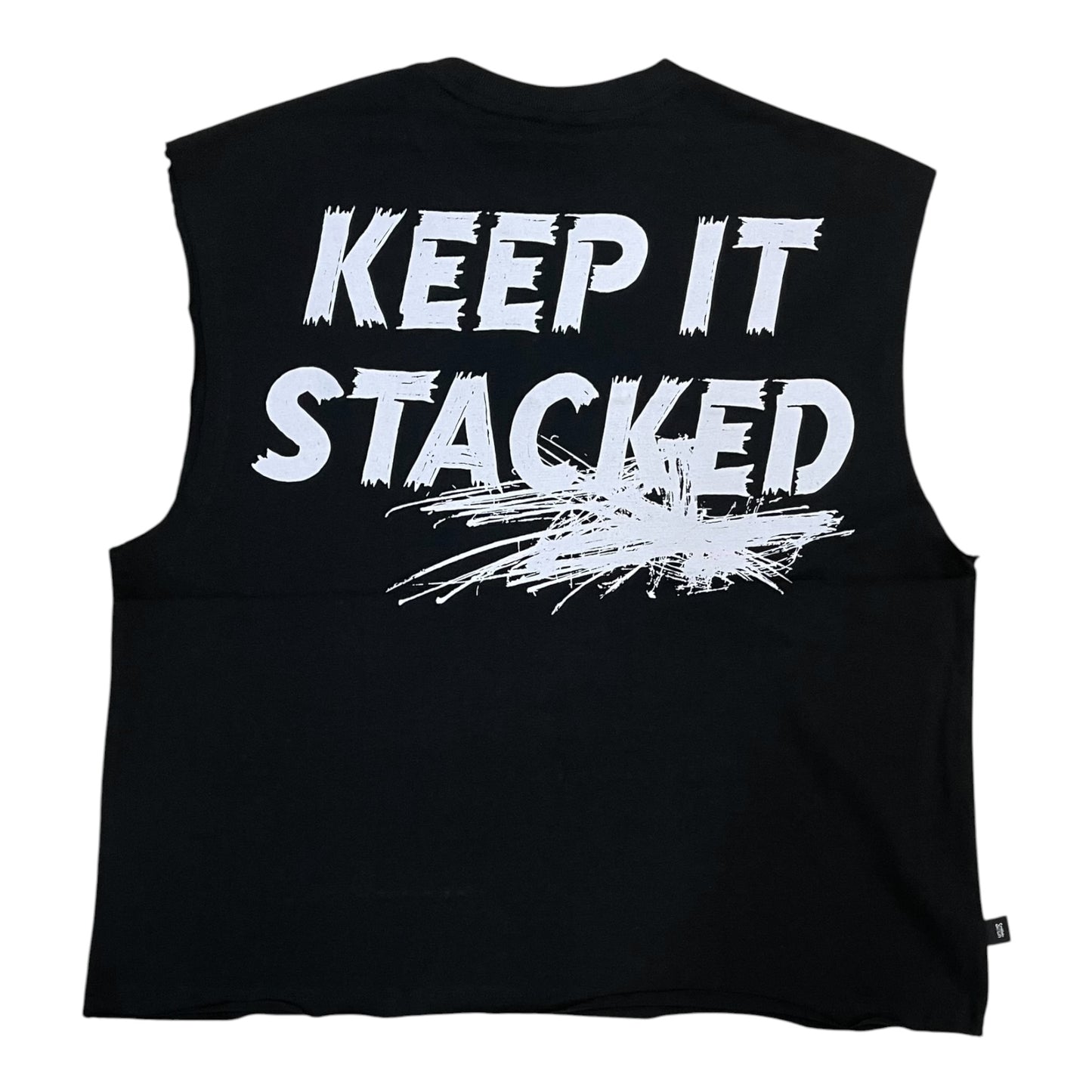 SM6176 - Keep It Stacked with Pearls Sleeveless Graphic T-Shirt