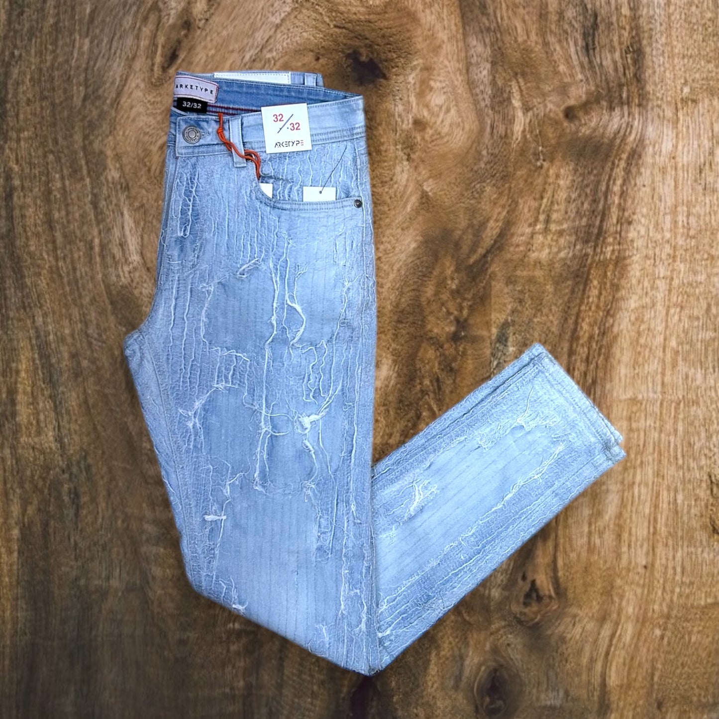 P439 - Hunter Ripped Slim-Fit Stretch Jeans