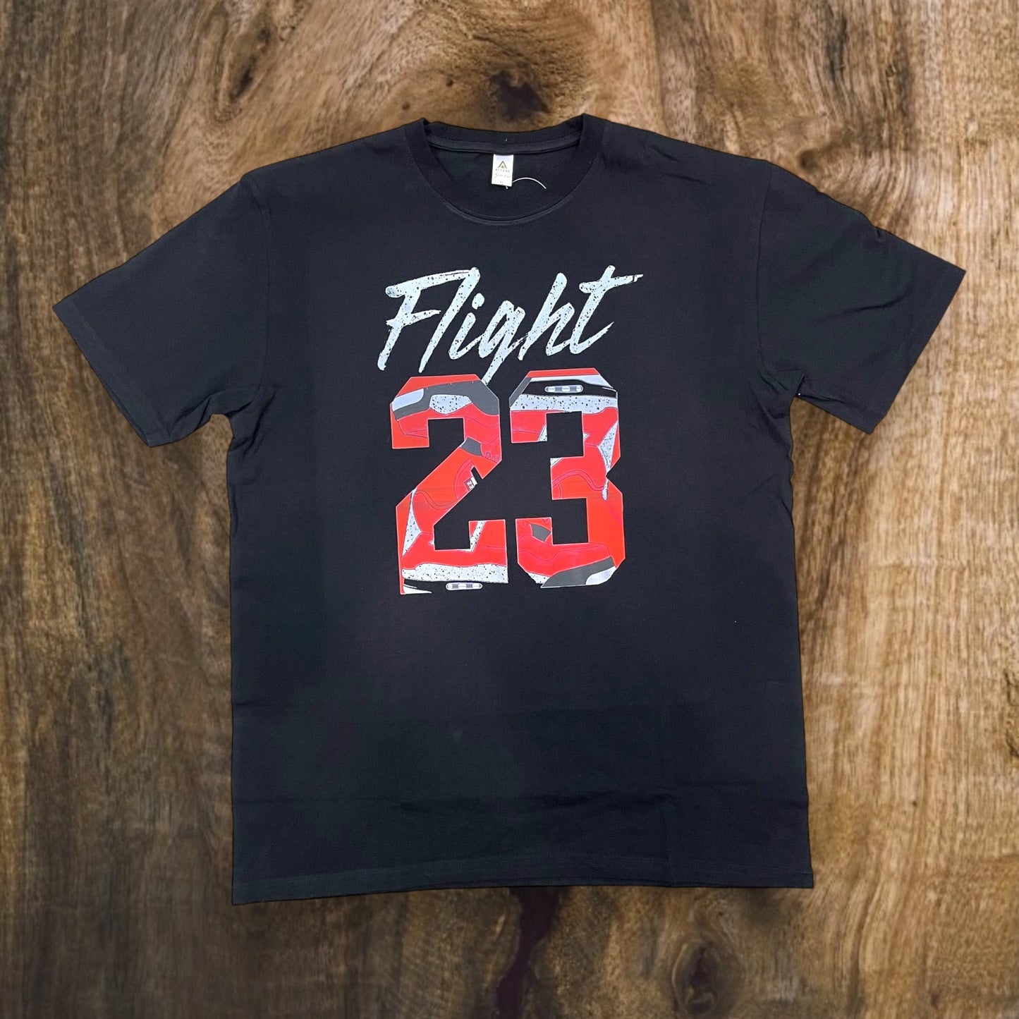 JC010825 - Flight 23 University Red Regular-Fit Graphic T-Shirt