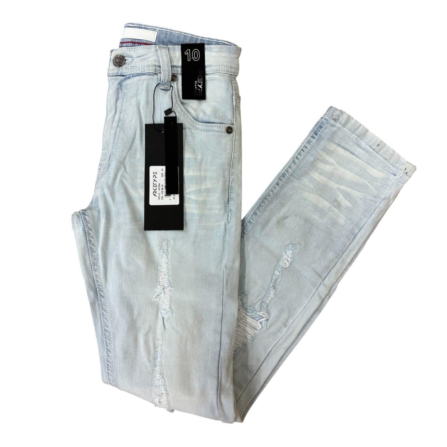 PC03K - Boy's/Kids Core Ripped Slim-Fit Stretch Jeans