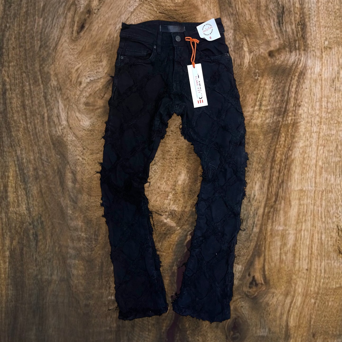 P525K - Boy's/Kids Cross Roads Stacked Flare Jeans