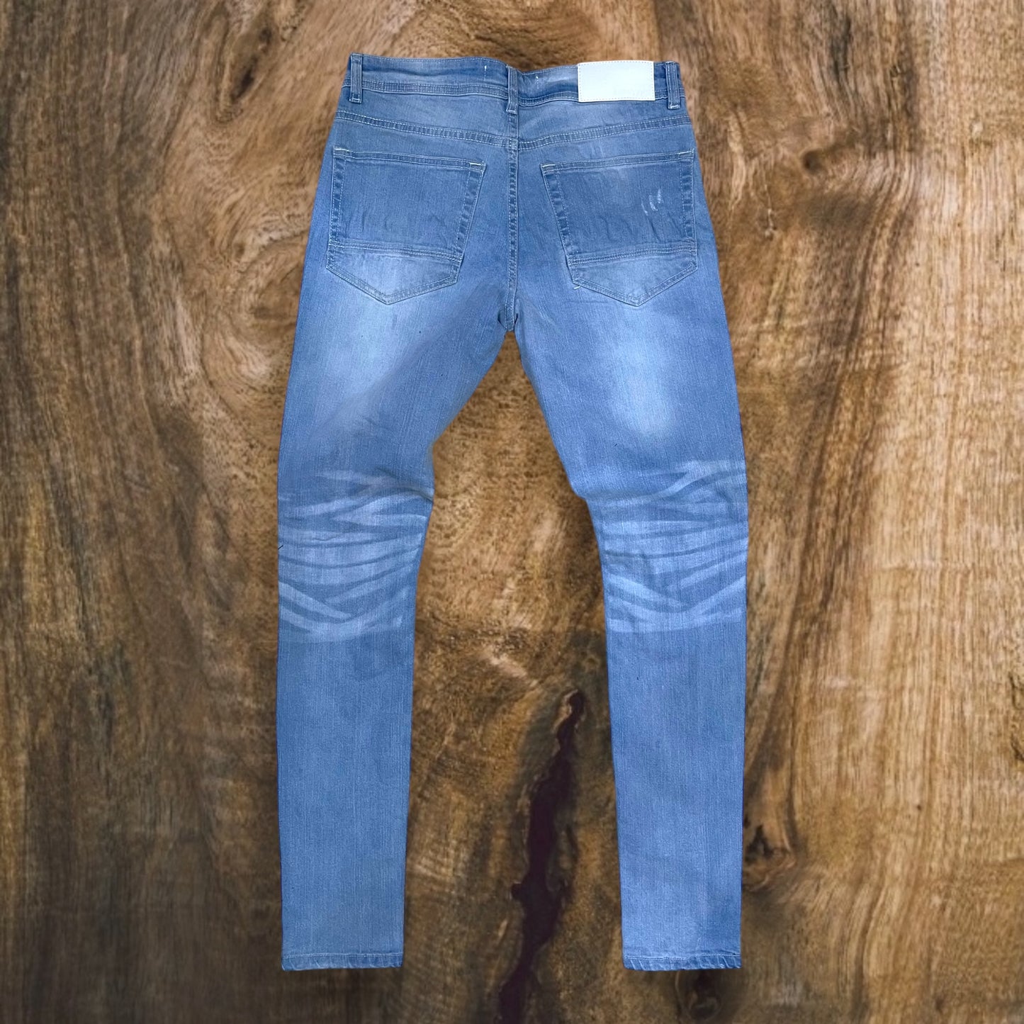 P401 - Bolt Ripped Slim-Fit Stretch Jeans