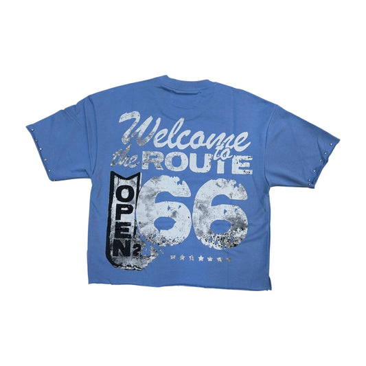 WH-T1508 - Faith with Rhinestones Cropped Top T-Shirt
