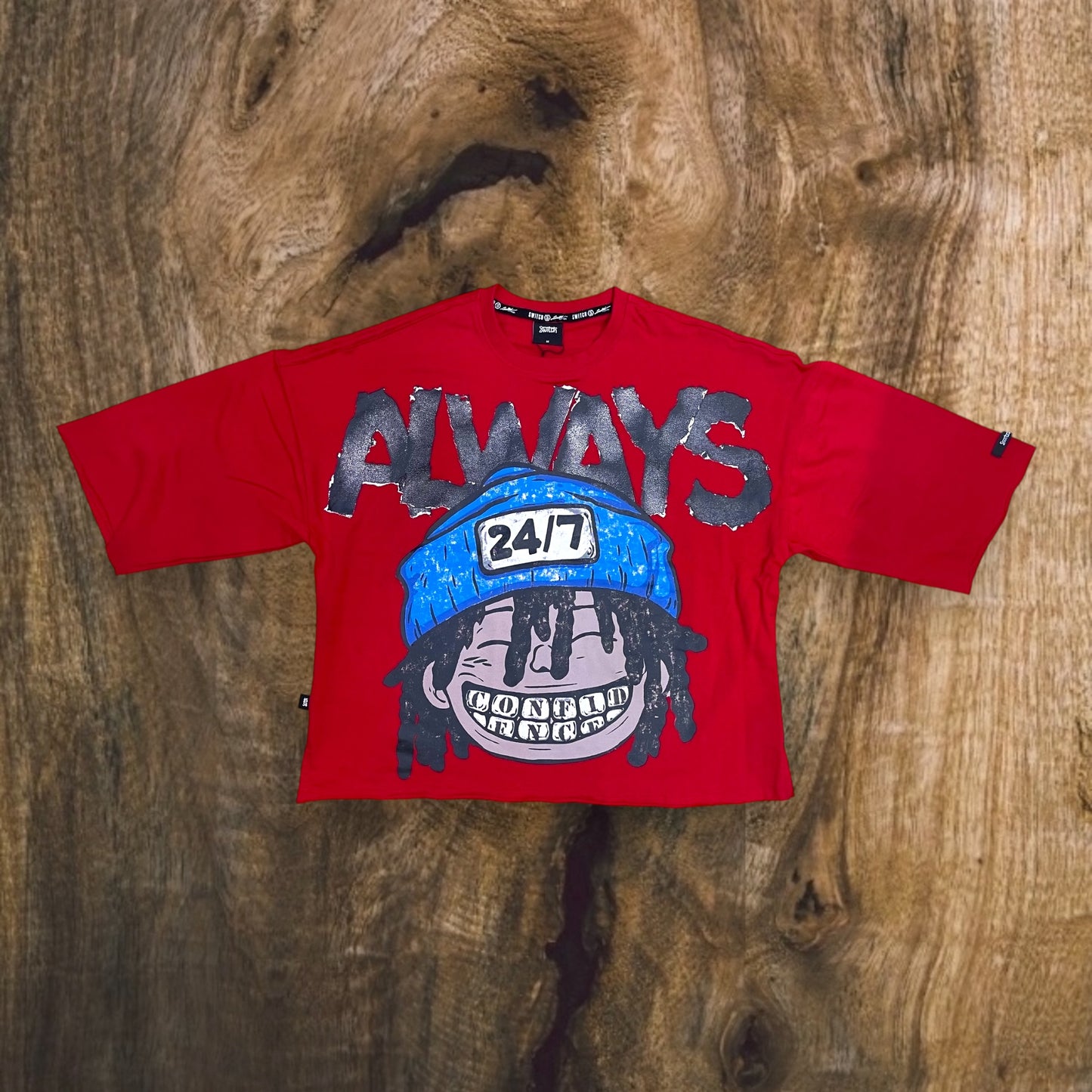 SW5133 - Always Bold Graphic Cropped Top T-Shirt