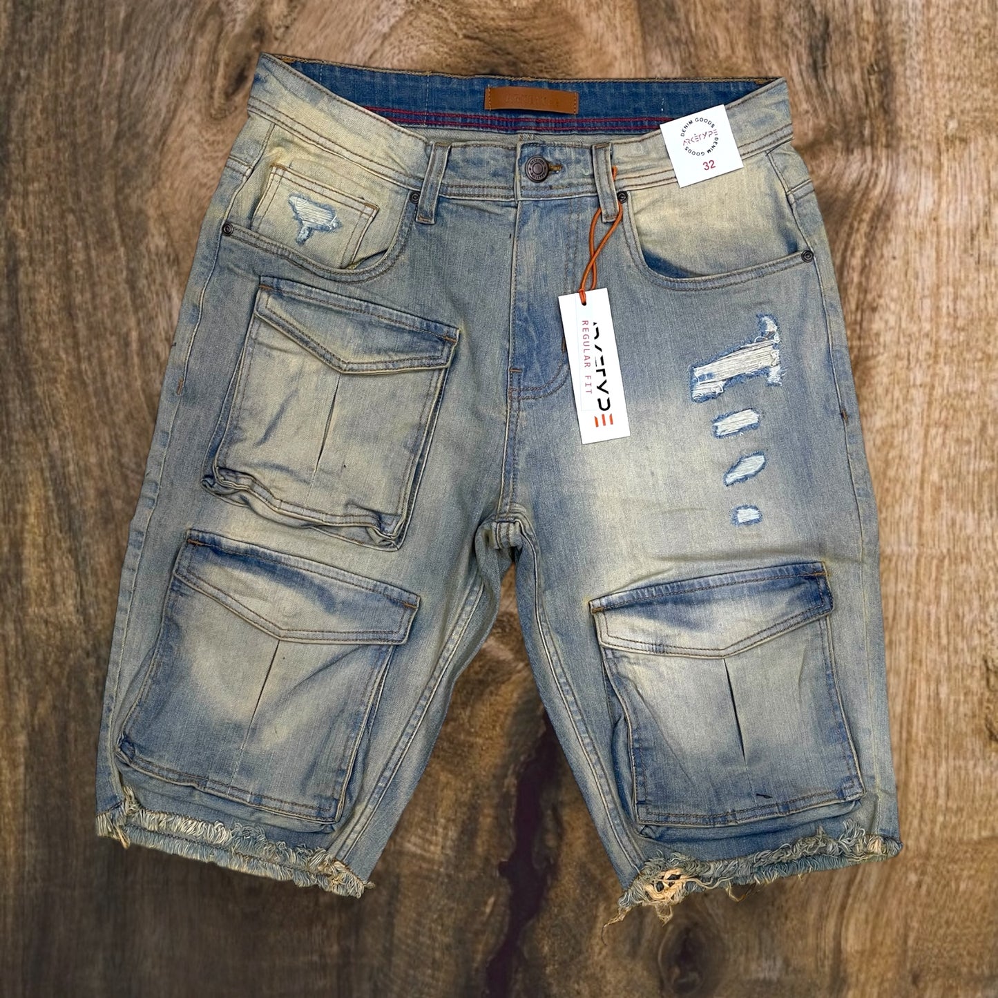 S518 - Multi Pocket Cargo Stretch Shorts