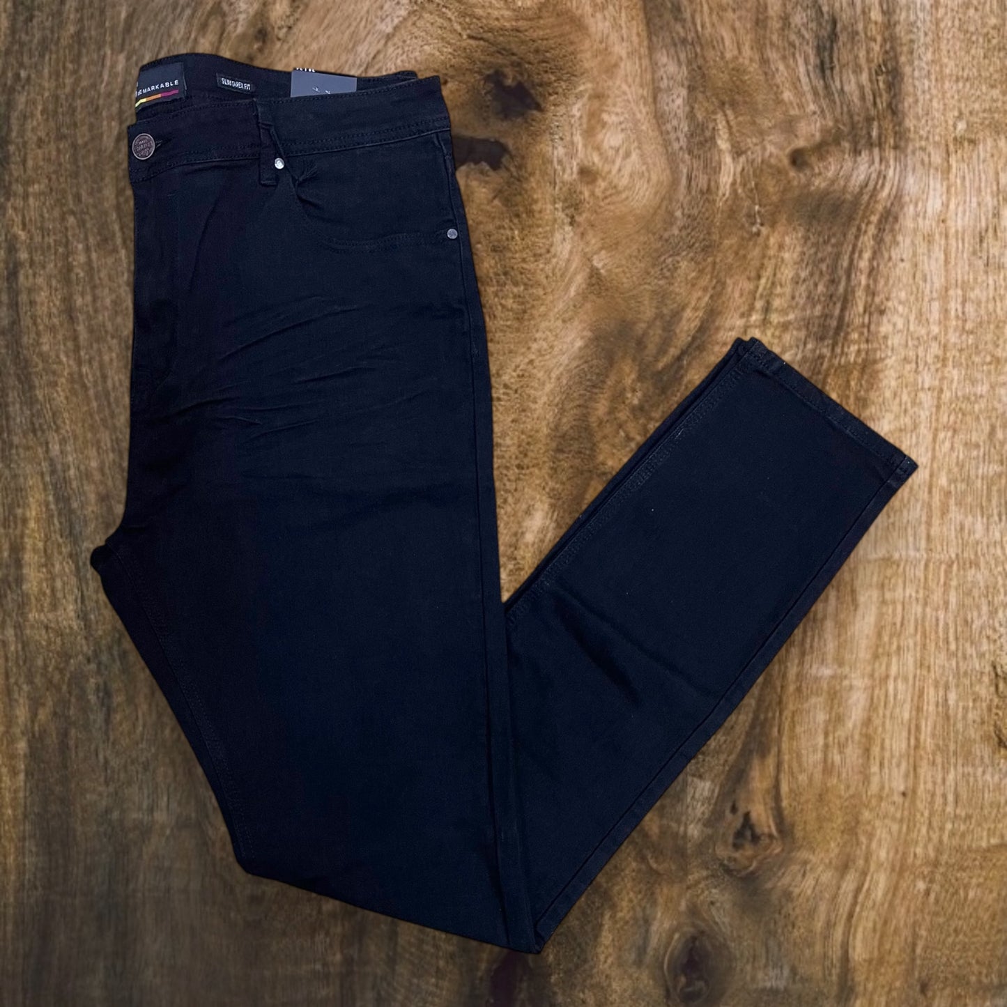 SF2620 - Washed Clean Look Denim Slim-Fit Stretch Jeans