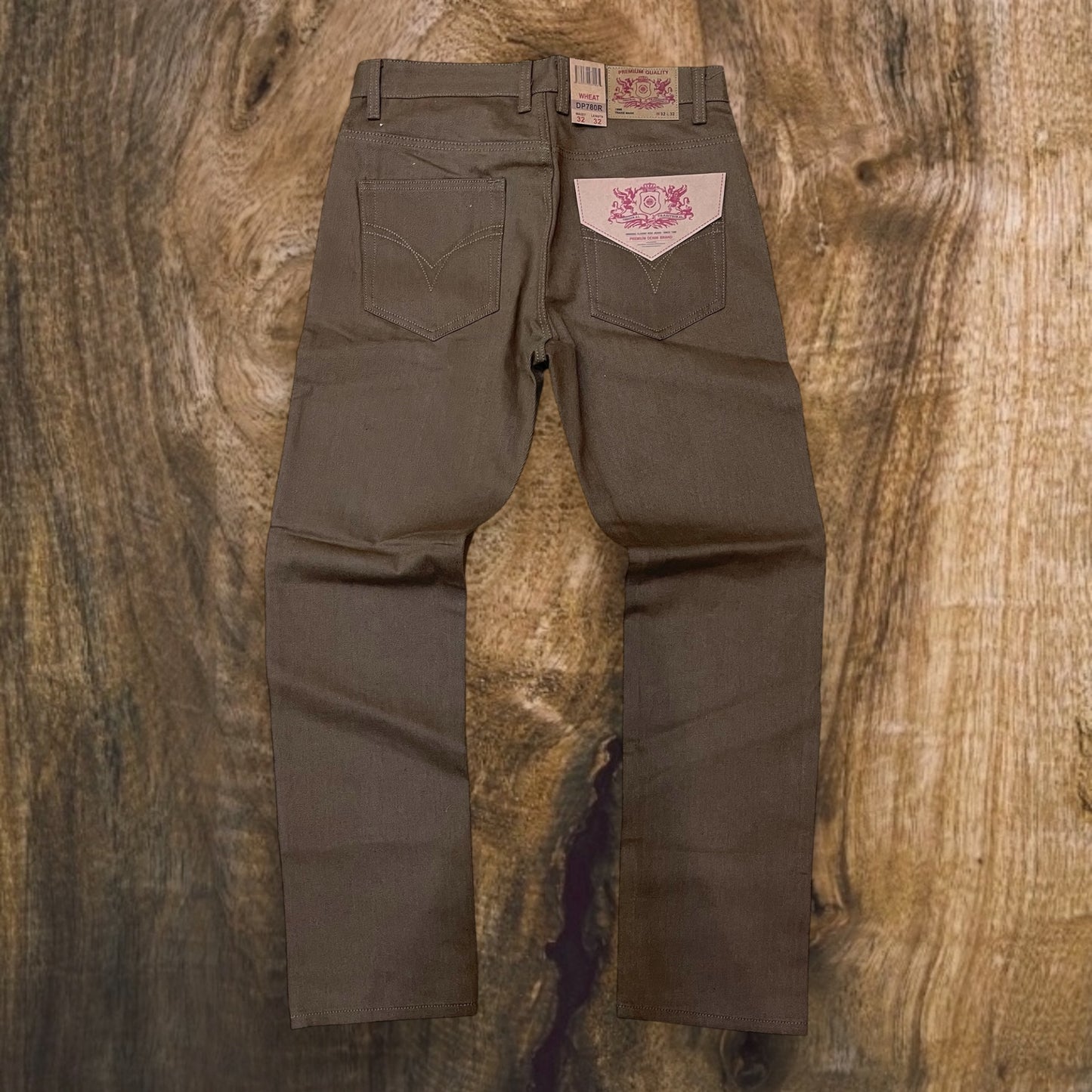 DP780 - Basic color Denim Relaxed-Fit Pants