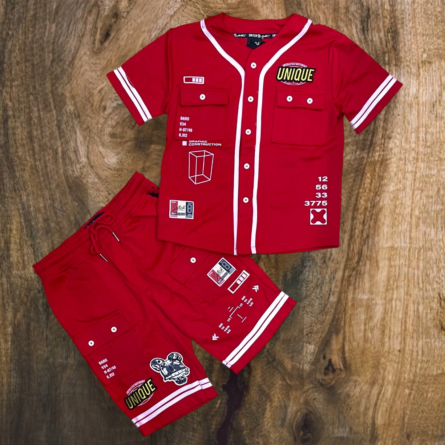 SS4284K - Boy's/Kid's Absolutely Different Unique Shorts Set