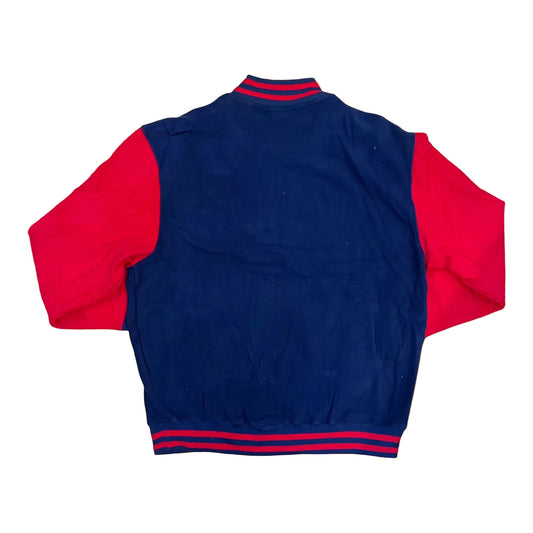 JK533 - Atlanta 2 Tone Varsity Jacket (Navy/Red)