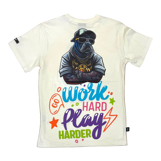 SS4038K - Boy's/Kid's Work Hard Graphic T-Shirt