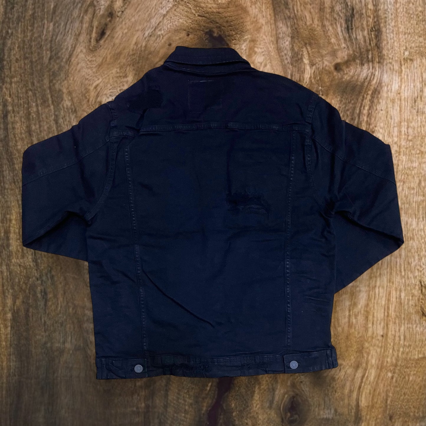 J540 - Double Whisker Rip n Repair Denim Stretch Jacket