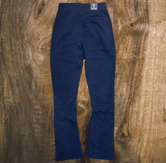 100-475 - Stacked Fleece Pants (Charcoal)