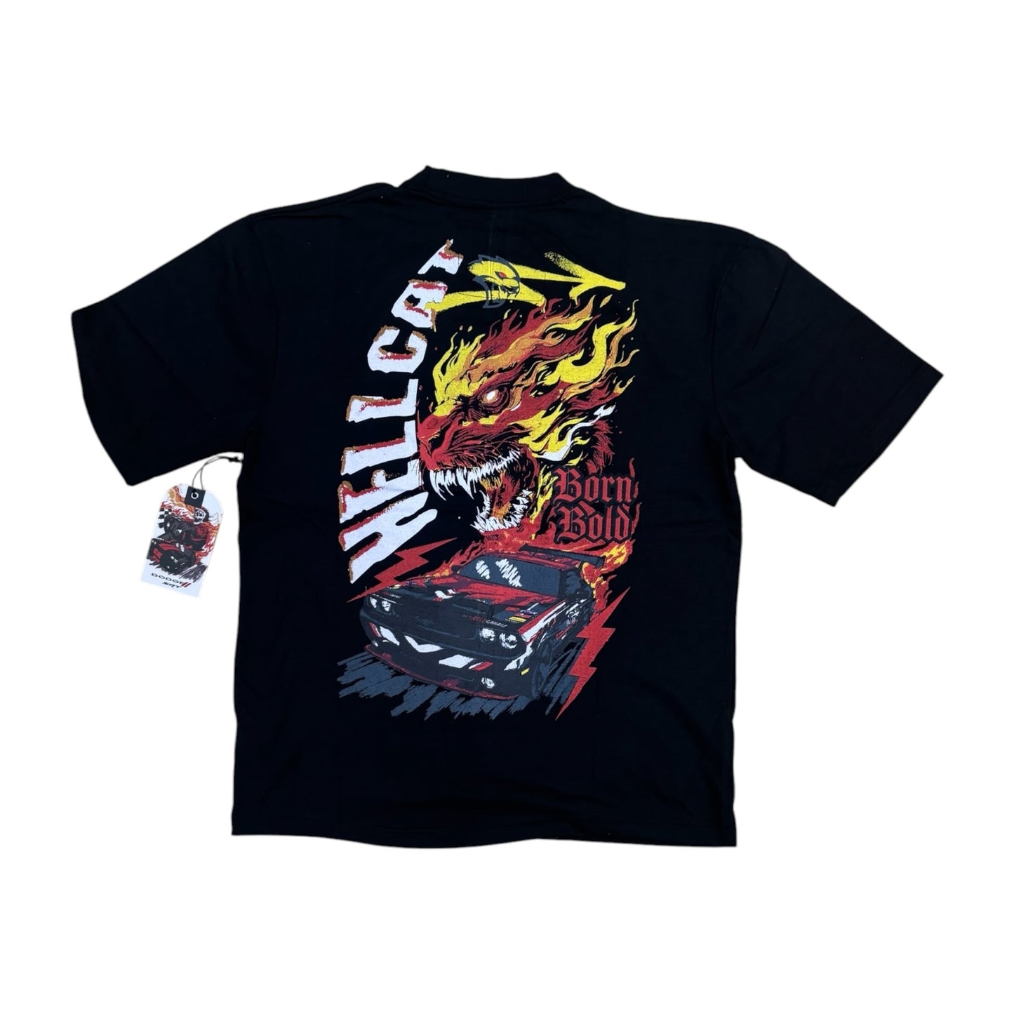 DGS6TM-308 - Born Bold Dodge Hellcat Graphic T-Shirt