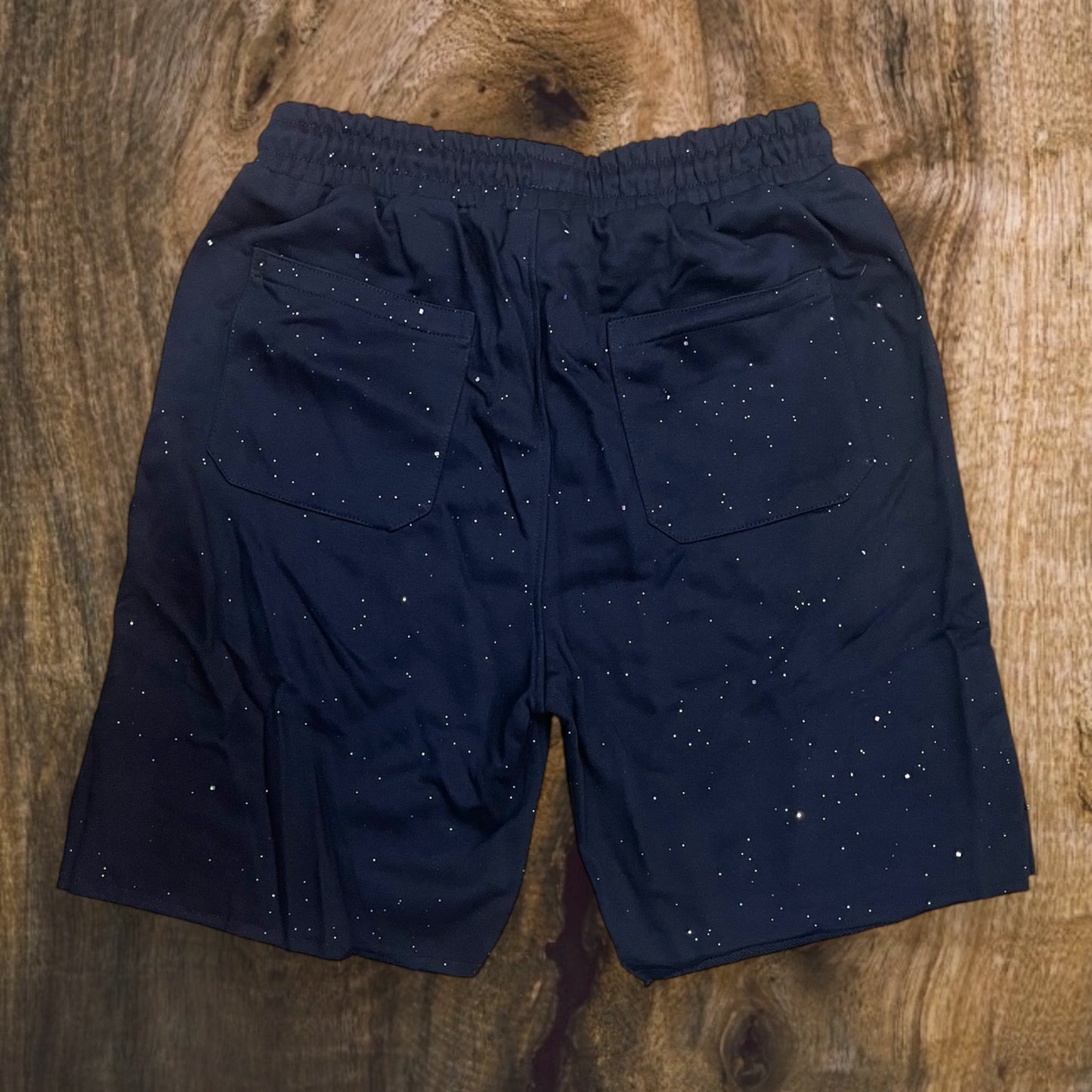 SP1279 - Rhinestones with Side Studs French Terry Shorts