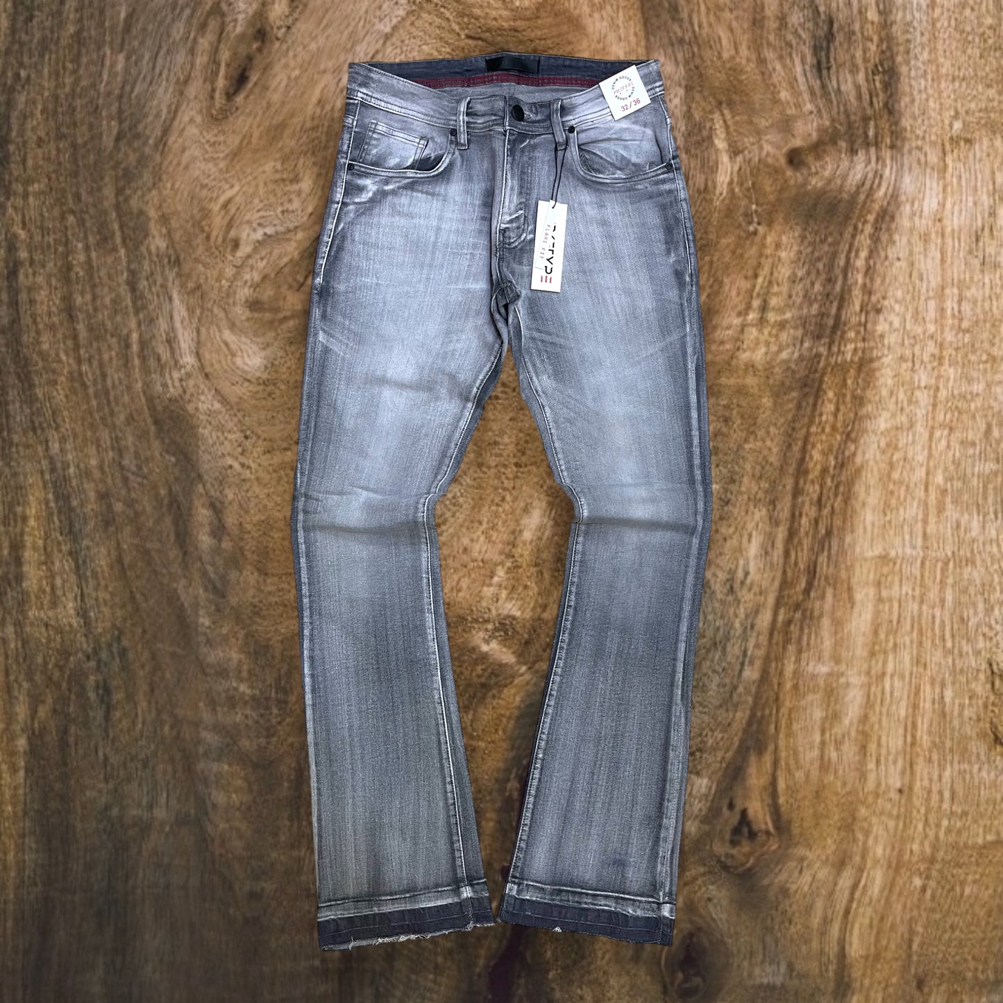 P537 - Essntl Stretch Stacked Flare Jeans