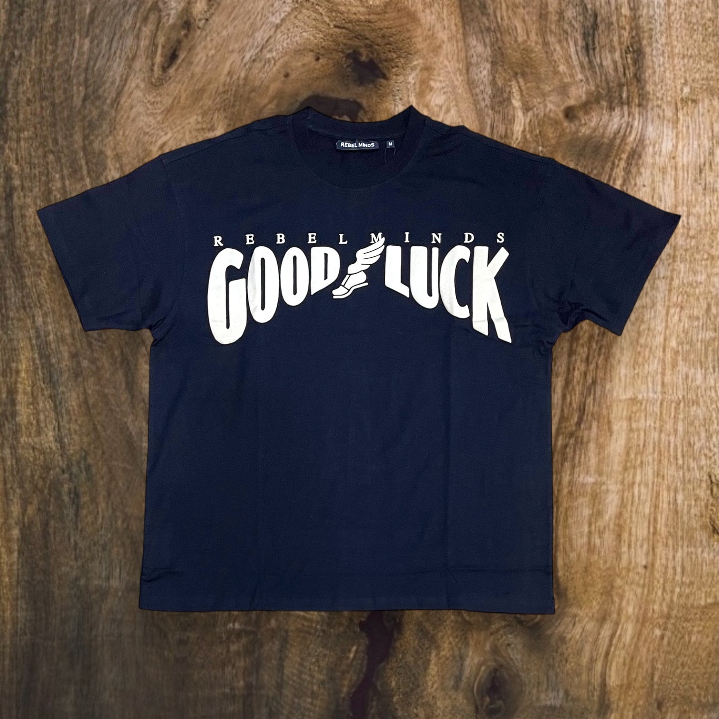152-123 - GOOD LUCK Boxy Graphic T-Shirt