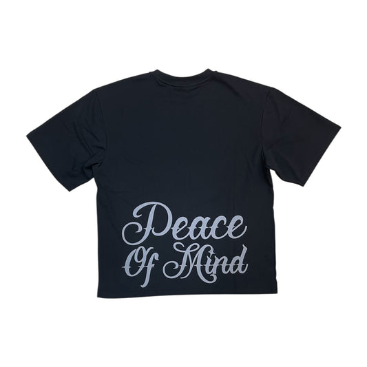 WH-610-11125 - Peace of Mind 3D Embossed Boxy Graphic T-Shirt