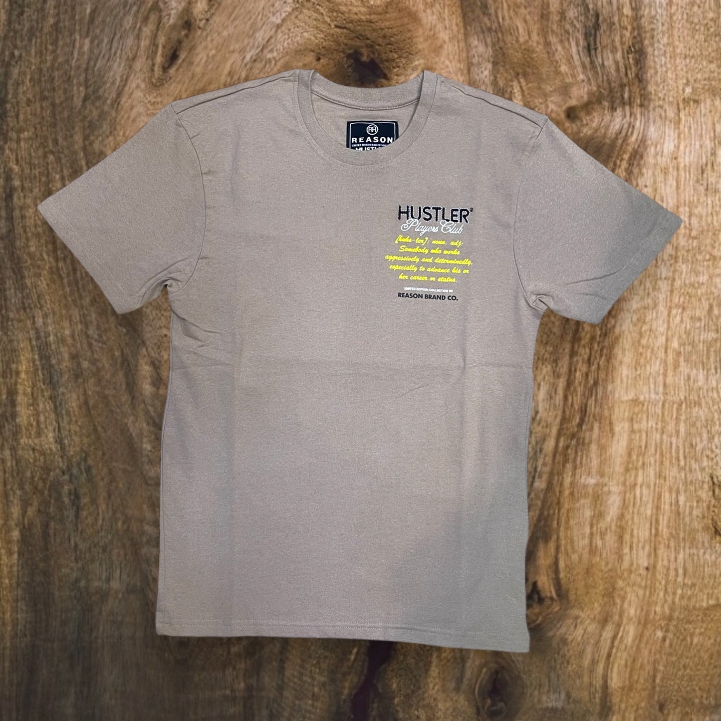 RSP-178 - Hustler Players Club Graphic T-Shirt (Clay)