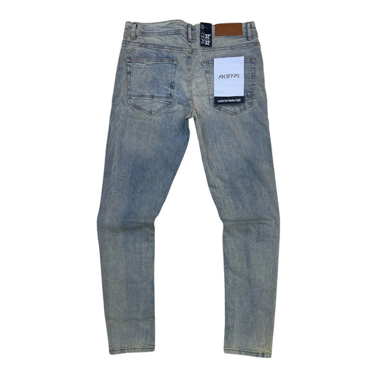 WH-P617 - Cypress Laser Motif Slim-Fit Stretch Jeans