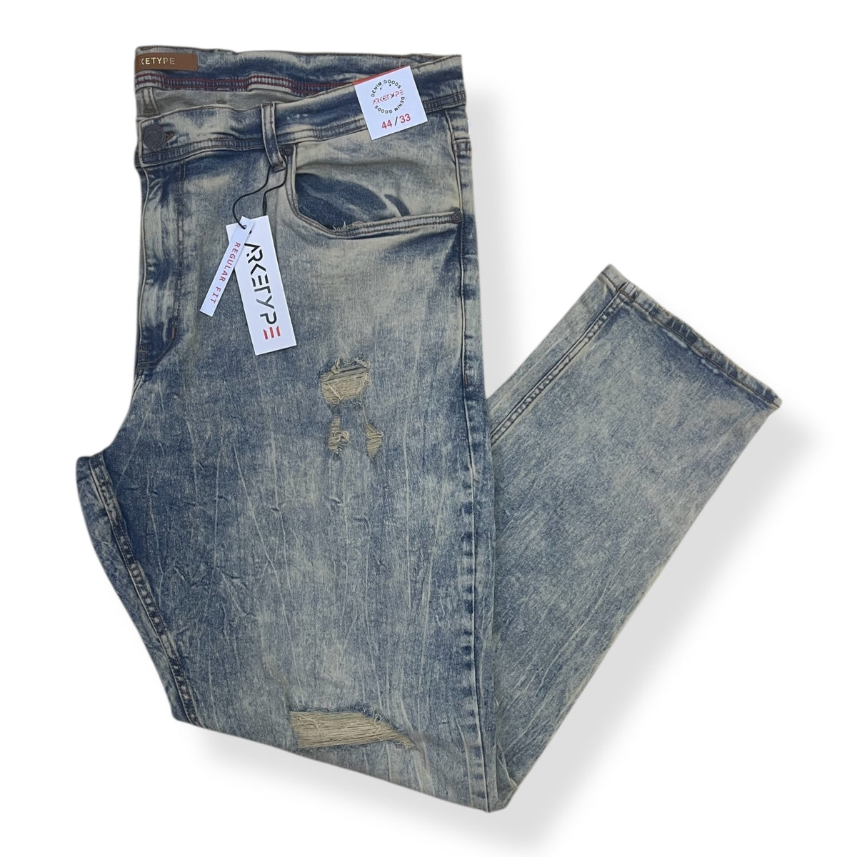 P561X - Big Men's Vital Ripped Slim-Fit Stretch Jeans