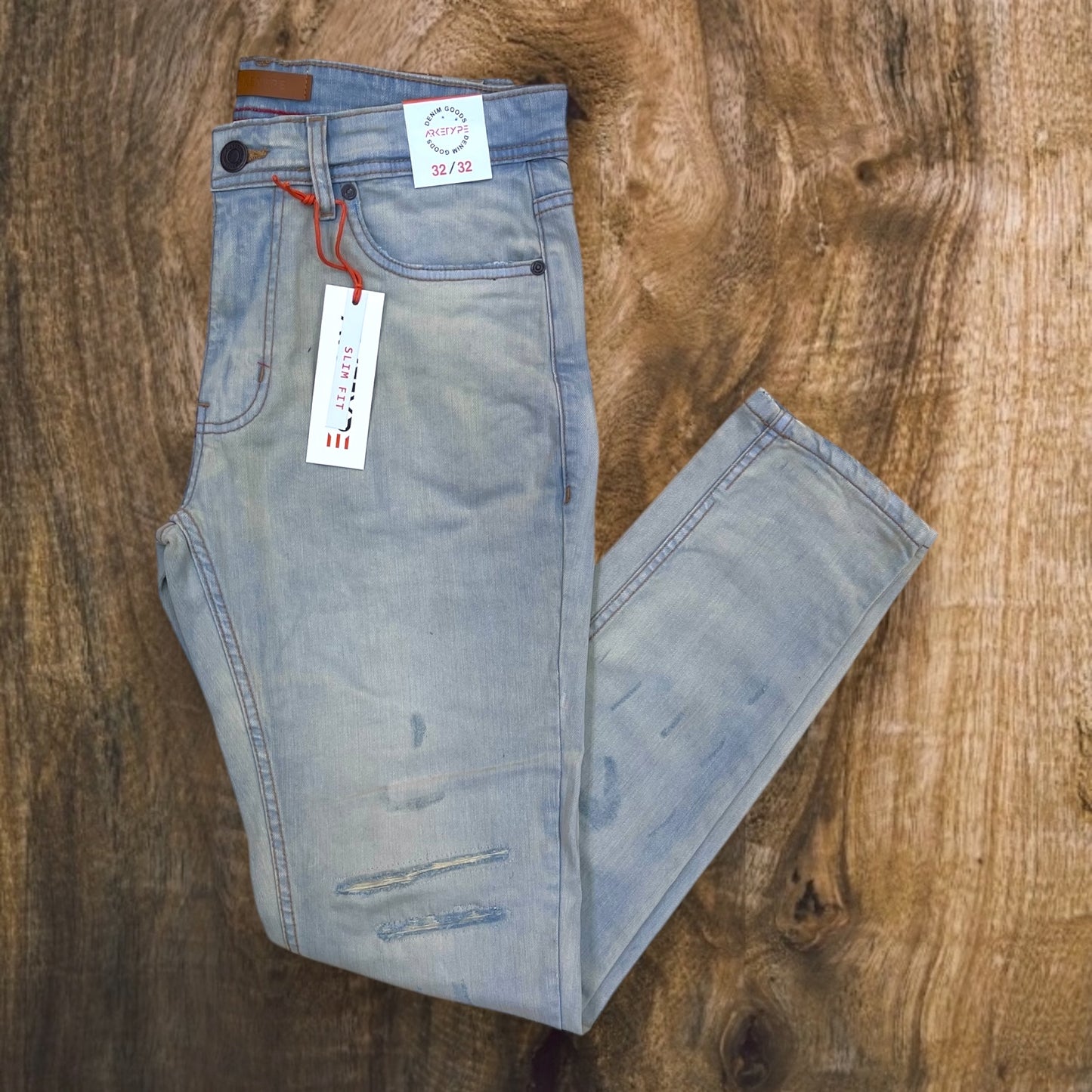P501 - Houston Ripped Slim-Fit Stretch Jeans