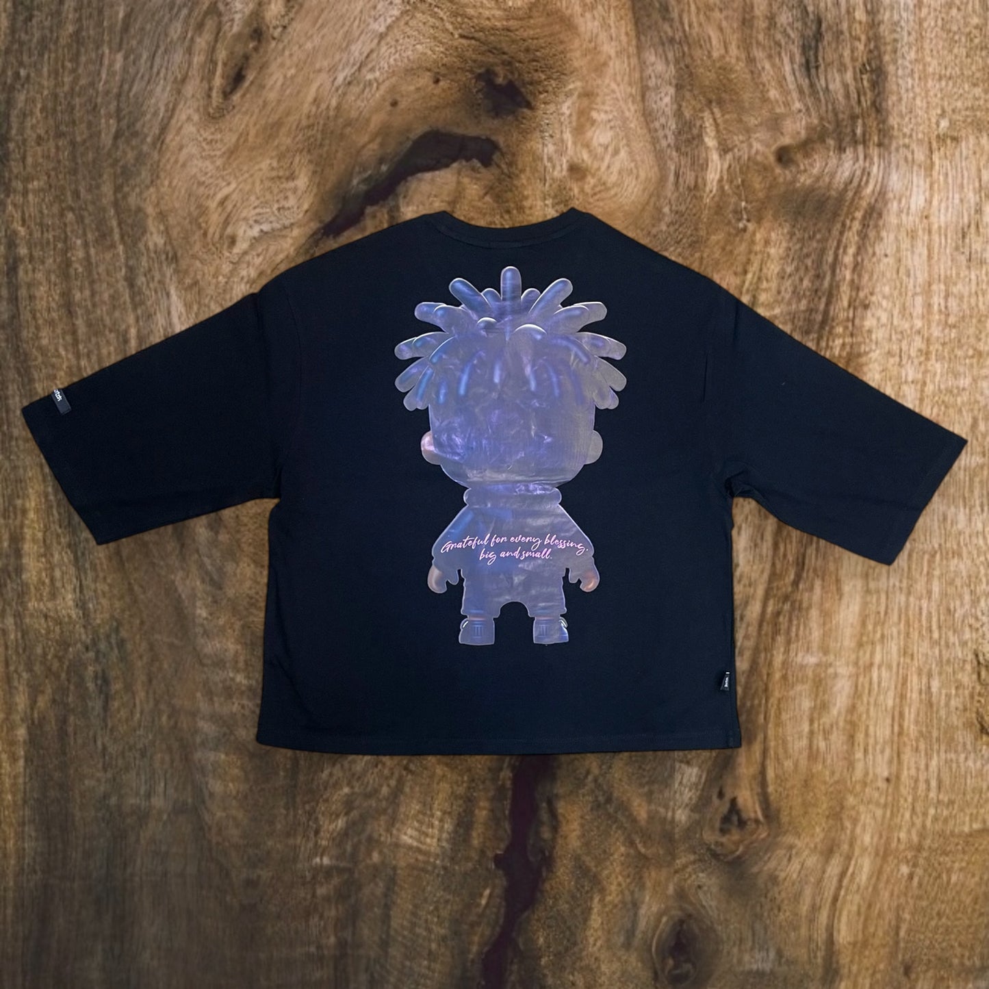 SS5119 - Blessed Graphic Cropped Top T-Shirt