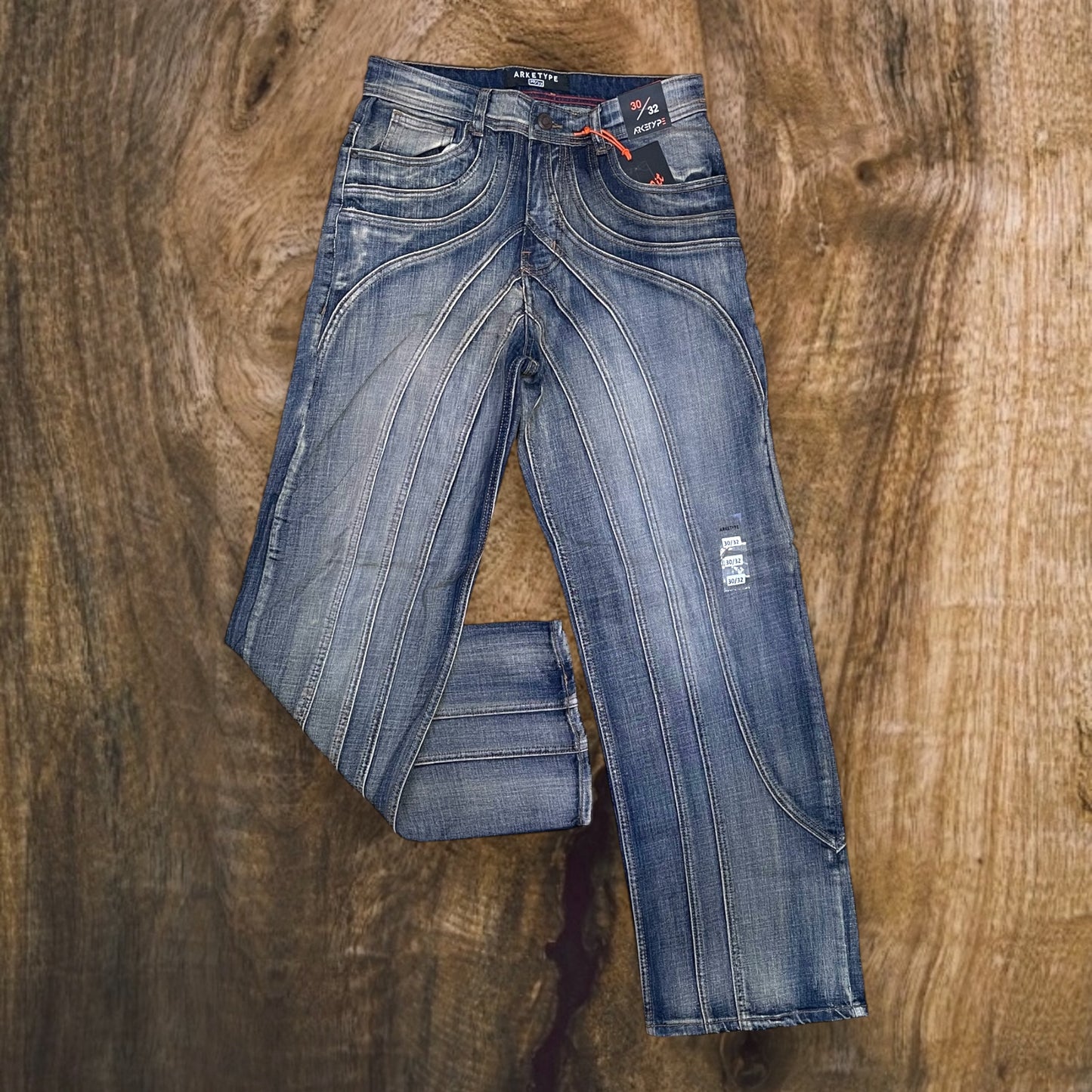 P437 - Multi Panel Baggy-Fit Jeans