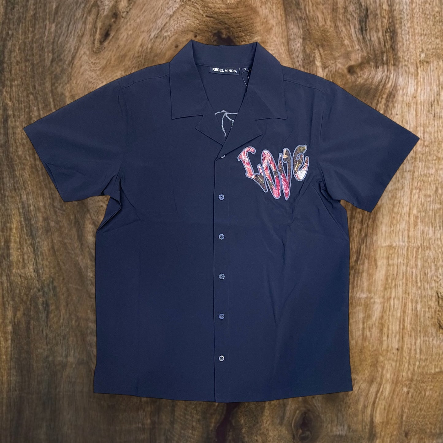 151-732 - True Love Tapestry CAMP Button-Down Shirt