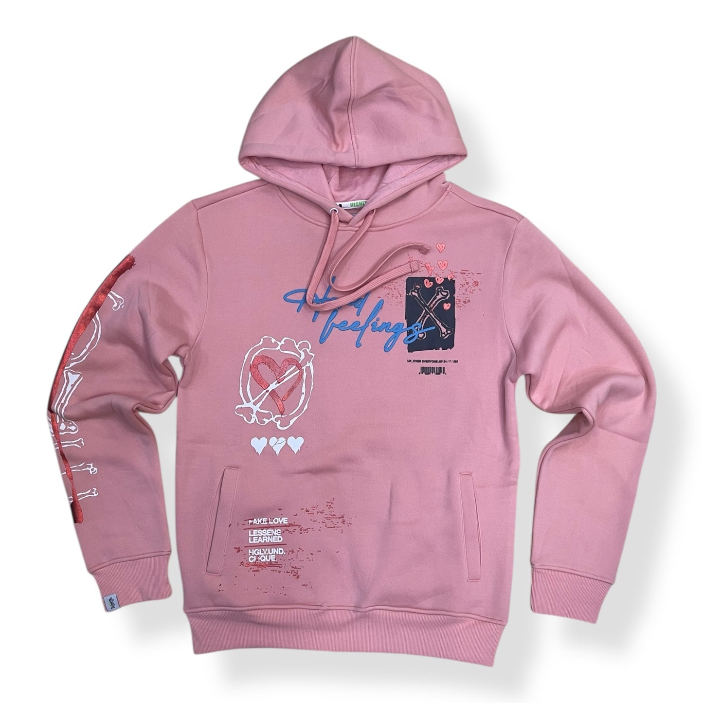 UF5607 - Fake Love Graphic Hoodie